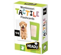 HEADU Montessori Flash Cards Tactile | Preschool Learning Educational Toys, Textured Card, What Do Items Feel Like? Ages 1-4 Years