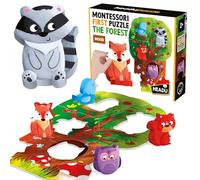 HEADU Montessori First Jigsaw Puzzle the Forest | Educational Toys, Learn Forest Animals, Educational Puzzle, Ages 2+ Years, Forest Animals