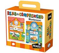 HEADU Montessori Read and Comprehend | Educational Toys, Understanding Sentence Structure, Writing First Sentences, Learn to Write, Ages 3-6 Years