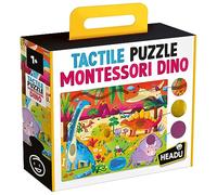 HEADU Montessori Tactile Jigsaw Puzzle Dino | Educational Toys, Dinosaur Puzzle, Dino Games, Dinosaur Jigsaw, Ages 1+ Years