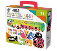 HEADU My First Educational Games | Educational Toy, Numbers, First Words, Memory, Shapes and Colours, Ages 3-6 Years