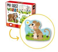 HEADU | My First Words - assemble the puzzle pieces then learn to read the animal names | Educational Games & Puzzles | Ages 3-6 years