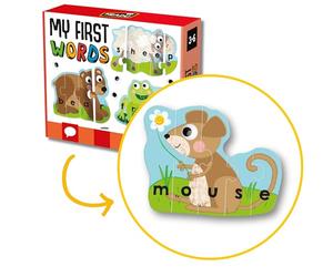 HEADU | My First Words - assemble the puzzle pieces then learn to read the animal names | Educational Games & Puzzles | Ages 3-6 years