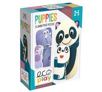 HEADU Puppies | Educational Toys, 12 Jumbo Piece Puzzles, Ages 2-5 Years, Learn Animals and their Babies