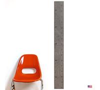 Headwaters Studio Growth Chart for Wall - Height Chart for Kids, Growth Chart for Kids, Measuring Board for Kids Height, Wooden Growth Chart for Wall, Height Measurement for Wall - Gray (63"x6.7")