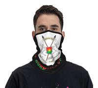 Headwear Burkina Faso National Emblem Neck Gaiter Comfortable Bandana Multifunctional Tube Scarf For Traveling Running Fishing