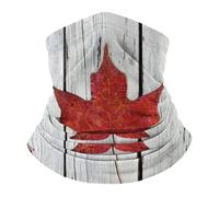 Headwear Canadian Flag Of Red Maple Leaves Tube Scarf Anitdust Bandana Sunscreen Half Face Headwear For Running, Fishing, Sports