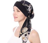 Headwear for Women/Hair Wrap for Sleeping,Turbans,Hijab Undercap,Chemo Headwear,Headwrap Beanie Hat for Women,Bohemia Elastic Scarf with Braids,Pirate Hat,Sleep Cap. (UK, Alpha, One Size, 7)