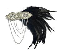 Headwear Headband Flapper Headpiece Head Wear Fashion 1920s Hair Accessories For Party Hat Flower Mesh Ribbon On Headband