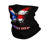 Headwear Porto Rico Butterflies Flag Premium Calentador De Cuello Multifunctional Sombreros For Skiing Sports Yoga