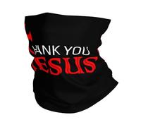 Headwear Thank You Jesus Bandana Dustproof Headband Decorative Neck Gaiter For Fishing Camping Running 25X50CM