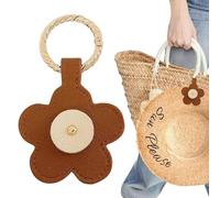 Headwear Travel Clasp - Distinctive Hat Carrier Purse Clasp, Portable Magnetic Bloom Form Hat Clasp | Faux Leather Lightweight Travel Clasp, Multifunctional Hat Clasp Travel Gear for Journey Shopping