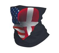 Headwear Usa Denmarkthe Kingdom Of Denmark Danes Friendship Flag Heart White Bandana Uv Protection Headband Premium Neck Gaiter For Running Traveling Fishing 25X50CM