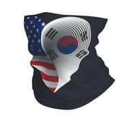 Headwear Usa South Korea South Korean Friendship Flag Heart White Bandana Durable Headband Uv Protection Facial Decoration For Fishing Running Traveling 25X50CM