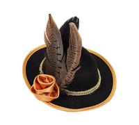 Headwear With Rose Top Hat For Halloween Christmas New Year Bridal Party 1920s Tophat Elegant For Bride Wedding Halloween Party Hats