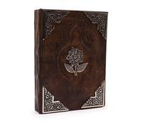 Heafty Red Tan Book - Zinc Rose Decor - 200 Deckle Edges Pages - 26x18cm
