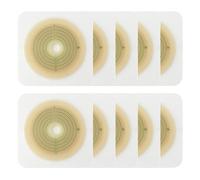 Heagimed 10pcs Skin Barrier with Non-Woven Border for 2 Piece Stoma Bags, Cut-to-Fit, 70mm Max