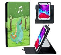 HEAKIERG Universal Case for 2024 10 Inch Android 14 Tablets with Octa-Core, Lightweight Flip Stand and Adjustable Protective Cover Case for 9" - 10.5" Touchscreen Tablet, Dinosaur