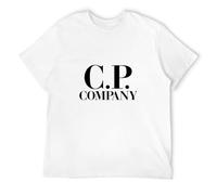 HEAL TH SHOE PAD C.P Company Front Logo T-Shirt Casual Round Neck White S