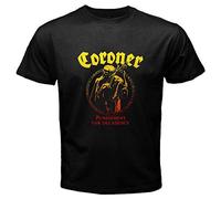 HEAL TH SHOE PAD Coroner Punishment for Decadence T-Shirt Graphic Tee Printed Top for Mens BlackXL