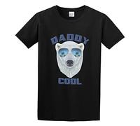HEAL TH SHOE PAD Daddy Cool Fathers Gift for Dad Birthday Fathers Day Men Simple Tshirt Black S