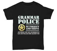 HEAL TH SHOE PAD Grammar Police to Correct and Serve Black L