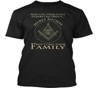 HEAL TH SHOE PAD I Call Them Family Freemason Shirt Mason T-Shirt - 100% Cotton Black L