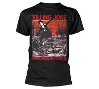 HEAL TH SHOE PAD Killing Joke Wardance & Pssyche T-Shirt Short Sleeve Top Graphic Tee Printed T-Shirt for Men Black3XL