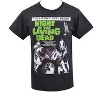 HEAL TH SHOE PAD Mens Black T-Shirt Night of The Living Dead Zombie B-Movie Horror Romero BlackXL