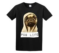 HEAL TH SHOE PAD Pug Life Funny Thug Life Men Simple Tshirt Black L