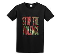 HEAL TH SHOE PAD Stop The Violence BDP Boogie Down Productions Hip Hop Men Simple Tshirt Black S