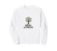 Heal & Thrive: Love Inspired Tree of Life Wellness Sweatshirt, Adult Unisex, White, Large