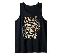 Heal with My Hands Jesus Faith God CNA Christian Nurse Tank Top
