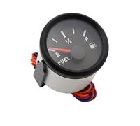 HEALBYBLE 52MM Fuel Level Gauge Car Boat Fuel Level Meter Fit For 0-90ohm Fuel Level Sensor With Red Backlight 9~32V DC,Read accurately(BN)
