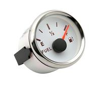 HEALBYBLE 52MM Fuel Level Gauge Car Boat Fuel Level Meter Fit For 0-90ohm Fuel Level Sensor With Red Backlight 9~32V DC,Read accurately(WS)