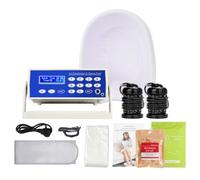 Healcity Ionic Detox Foot Bath Machine Birthday Gift Foot Spa Cleanse Negative Hydrogen System with Professional Tub Basin 10 Liners, 2 Ion Cleanse Arrays (All Accessories Included)