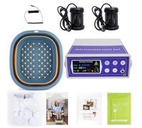 Healcity Upgrade Ionic Foot Bath Detox Machine, Detox Foot SPA System with Large Screen, Massage Patches, Wrist Strap and 2 Arrays