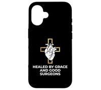 Healed By Grace And Good Surgeons Heart Surgery Survivor Case for iPhone 16