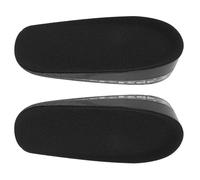 HEALEEP 1 Pair Cushioning Insoles Invisible Height Enhancing Insoles Black Silicone Pu Slip-Free Stability Shock Absorption for Allday Wear Formal Shoes and Boots Men