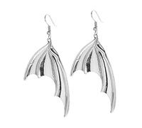 HEALEEP 1 Pair Metal Bat Earrings for Women Gothic Halloween Dangle Jewelry Lightweight and Chic Design for Parties and Costumes for Halloween Birthdays and Cosplay Events