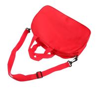 HEALEEP 1 PC Large Capacity Crossbody Travel Bag Portable Oxford Sports Bag with Front Zipper Pocket for Hiking Training Weekend Trips Versatile Handbag Upgraded Red Fabric