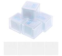 HEALEEP 1000pcs Glass Coverslips for Microscope with High Transparency and Smooth Edges, Square Shape, for Laboratory Procedures and Scientific Research