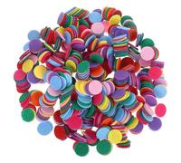 HEALEEP 1000pcs Round Felt Pads for Crafting and Sewing Circle Iron On Patch Thick Felt Pieces for DIY Handcrafts and Handmade Decorations
