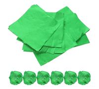 HEALEEP 100pcs Green Foil Candy Wrappers 15x15cm Chocolate Wrapping Paper Orange Peel Texture for Candy Making and Party Decoration