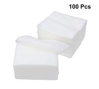 HEALEEP 100pcs Makeup Pads, Non-Woven Face Cleansing Pads, 10x10 cm White, Daily Use Makeup Removal Tools