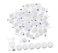 HEALEEP 100Pcs Mini Compressed Towel Tablets Portable Coin Napkins with Strong Absorption and Breathability for Home Travel Outdoor Sports Camping and Daily Use