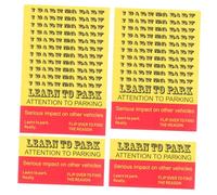 HEALEEP 100pcs Novelty Parking Violation Cards Bad Parking Stickers for Driveway Community