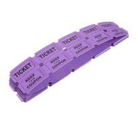 HEALEEP 100pcs Purple Raffle Tickets for Events and Drawings Game Lottery Ticket Labels for Parties Carnivals Schools and Church Activities with Perforated Stubs