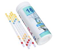 HEALEEP 100pcs Water Quality Test Strips 16-in-1 Testing Lightweight Pet Material Assorted Color for Restaurant and Store Drinking Water