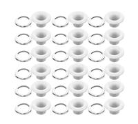 HEALEEP 100pcs White Iron Shoe Lace Eyelets 5mm Button Eyelets